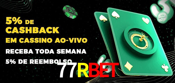 Promoções do cassino ao Vivo 77Rbet